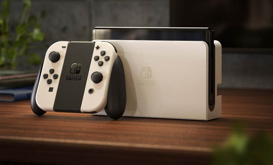 Nintendo Switch OLED with White Joy-Con